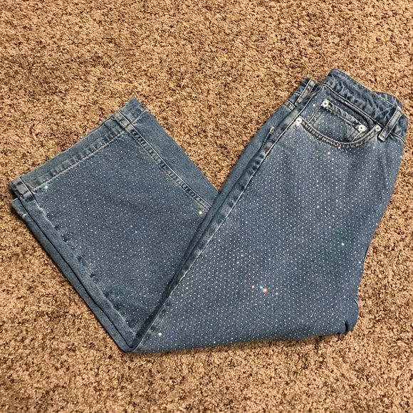 rhinestone jeans topshop